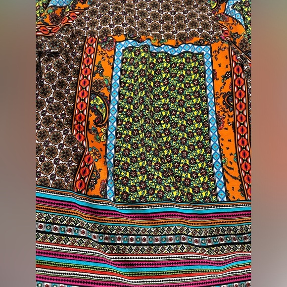 Fig and Flower Anthropologie Mixed Media Tunic Blouse women’s large - Picture 13 of 16